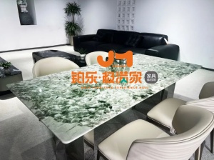 【長沙家具】鉑樂極滿家綠鉆潘多拉奢石餐桌 - 品味自然奢華盛