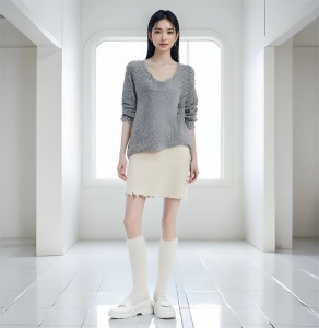 溫碧霞自創IRENENA服裝法式編織小香風半身裙