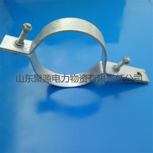 桿用電力連接金具現(xiàn)貨 5*50 6*60 扁鐵鍍鋅雙長尾抱箍