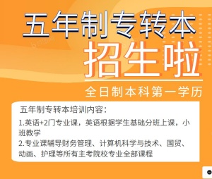 淮安瀚宣五年制專轉本培訓通過率高，助力考取本科