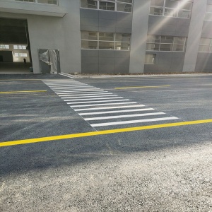 蘇州工廠行車道及安全出入口標線尺寸說明